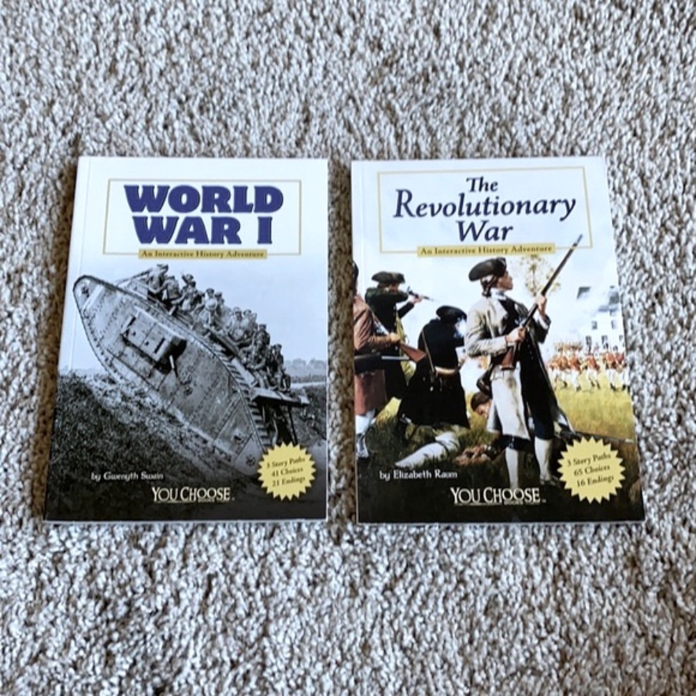 Set of 2 interactive History books